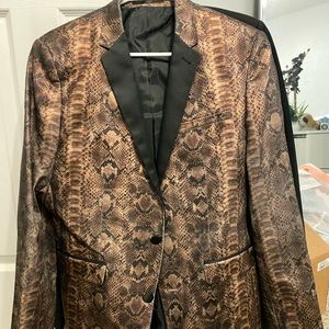 ASOS Faux snakeskin blazer